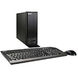 Acer Aspire X1800-U9002 - Compact desktop - 1 x Core 2 Quad Q8300 / 2.5 GHz - RAM 4 GB - HDD 1 x 750 GB - DVD?RW / DVD-RAM - GF 7100 - Gigabit Ethernet - Windows 7 Home Premium 64-bit - Monitor : none