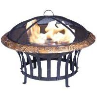 31v5X1fSqrL Deeco Patio Products Chateau Merlot Cast Iron Antique Copper Firepit