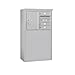Salsbury Industries 3905D-03AFU, Front Loading, Double Column, 3 MB1 Doors, 1 PL5, U.S.P.S. Access, Aluminum Free Standing Horizontal 4C Mailbox