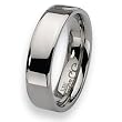 Beveled Edge Polished Stainless Steel Ring (6.0 mm) - Sizes 6-13