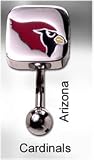 NFL Reverse Top Down Belly Button Ring - Arizona
