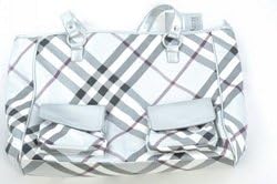 Kristine Accessories 67058 Raspberry Plaid Sidekick Tote - 0