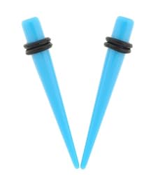 Acrylic Neon Taper - Light Blue - 4G - Sold as a Pair