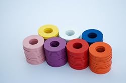RiverCity Pitching Washers: (4) Red + (4) White with (1) Tin