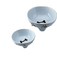 Ethical Pet Footed Dish Blue Dog 5-Inch Pet Dish