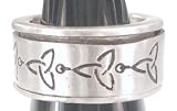 Celtic Trinity Design Moving Silver Tone Pewter Ring