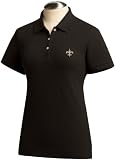 NFL New Orleans Saints Women's Ace Polo, Black, Large