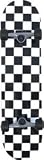 Yocaher Checker White Complete Skateboard - 7.75