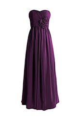 Chiffon Sweetheart Floor Length Lace-Up Evening Dress/Bridesmaid Dress/Party Dress 