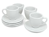 Konitz Set of 4 Coffee Bar Espresso Cups and Saucers 31v65c8rB%2BL. SL160 Konitz Set of 4 Coffee Bar Espresso Cups and Saucers