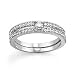 Engagement Ring & Wedding Band 14k White Gold Diamond Set