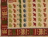 ShalinCraft Country Home Decorating Double Layered Embroidered Cotton Covers Bed India Block Print (bcov465)