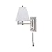 2 Pack Brushed Nickel Wall Mount Swing Arm Reading Bedside Lamp Bedroom Light