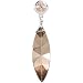 Genuine Smoky Quartz & Morganite Pendant with 18" chain necklace