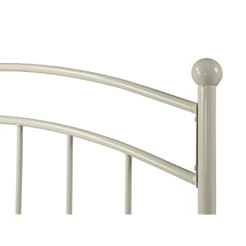 Kings Brand Kids Children's Twin Size Metal Headboard (White)