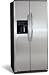 Frigidaire Gallery Series GLHS68EJSB 26.0 cu. ft. Side by Side Refrigerator with 3 Glass Shelves, Gallon Door Storage, 2 Humidity Controls and External 6 Button Ice/Water Dispenser