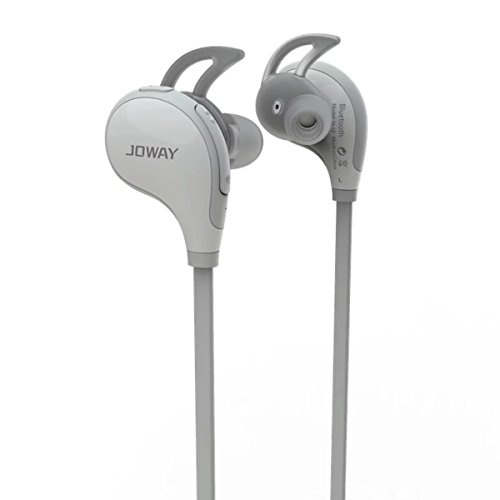 Bluetooth Headphones,Bluetooth Earbuds,Sophia Shop Bluetooth 4.1 Wireless Stereo Earphones Noise Cancelling Lightweight Sweatproof Headset with Microphone for Sports/Running/Jogging/Gym-White/Grey