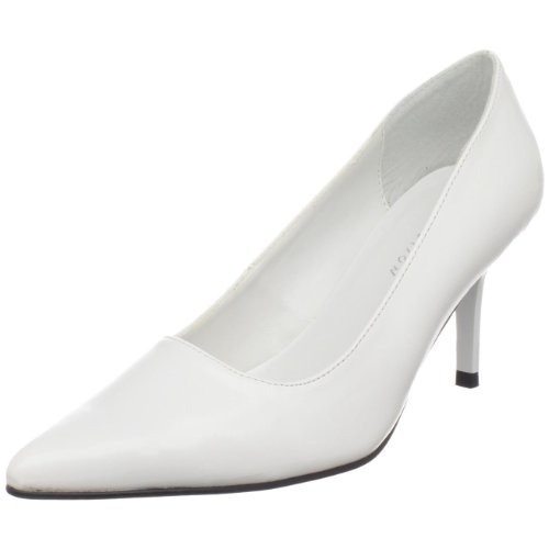 The Highest Heel Women's Pro Pump,White Kid PU,8.5 M US