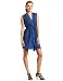 BCBGMAXAZRIA Women's Sleeveless Twill Dress, China Blue, Large