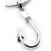 Neat Sterling Silver Fish Hook or Fishing Pendant Charm