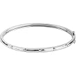 14K White Gold Diamond Bangle Bracelet - 0.25 Ct.