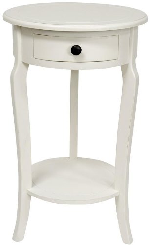 26 Classic Round End Drawer- WHT
