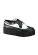Men'S 2 Inch Leather Wingtip Platform Creeper
