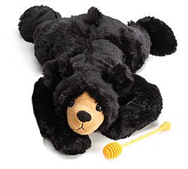 31v6qr%2BpfVL Soft Cuddly Lying Black Stuffed Teddy Bear. Great Gift Item