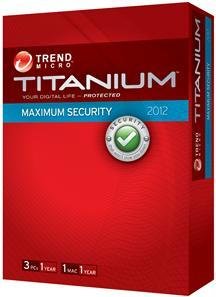 Trend Micro Titanium Maximum Security 2012 - 3 Users