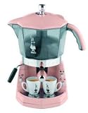 La Cafetiere Coffee Machine, Americano, Espresso, Cappuccino Maker, Pods, Uses Capsules and Ground Coffee, Bialetti Mokona, Pink
