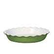 Emile Henry La Grand Pie Dish, 12 inch, Vert (Green)