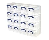 Really Useful Box Organiser 0.3 Litre Pack of 16 - Color: Clear