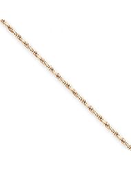 WomenS Anklet in Gold - 14kt Rose - Glossy Finish - Dazzling