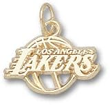 Los Angeles Lakers Solid 14K Gold Logo 3/8'' Pendant