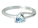 Trillion Cut 0.75 carat Swiss Blue Topaz Ring Size 10 in Sterling Silver