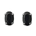 14k White Gold 6x4mm Oval Sapphire Stud Earrings