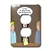 Rich Diesslins Funny Religious Light Cartoons - Dracula on the Church Outreach Committee - Light Switch Covers - 2 plug outlet cover