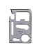 11-Tools-in-1 Stainless Steel Credit Card Survival Tool for Wallet or Purse - Improved!