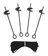 Anchor Kit W/Rope 4 Pc.
