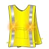 Reflective safety vest