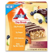 Atkins - Day Break Fruit Crumble, 5 bars Atkins - Day Break Fruit Crumble, 5 bars