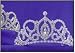 Victorian Flair Rhinestone and Silver Tiara 2.5 High