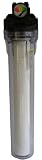 Clear Bowl Tankless Water Heater Water Filter For Scale Protection of Heat Exchanger - With Cartridge Change Indicator Gauge