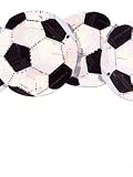 Animal Crackers Black and White Soccer Balls Wallpaper Border
