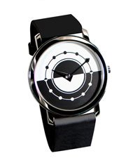 Dia Y Noche Black Wrist Watch