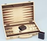 18' Birch Wood Veneer Backgammons Set - Backgammon Sets