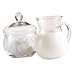 HOME ESSENTIALS SUGAR/CREAMER SET - HOME ESSENTIALS GLASS SUGAR/CREAMER SET