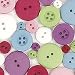 Euphoria Buttons 6 Colors/Pkg: Quarter Cup