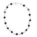 Sterling Silver Amethyst Rosary Bead Bracelet, title=