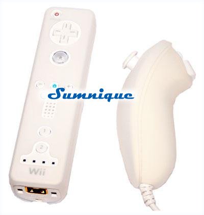 Childrens Toyshop  Computer : Sumnique Nintendo Wii Innovative Controller Remote And Nunchuk Case (White)
